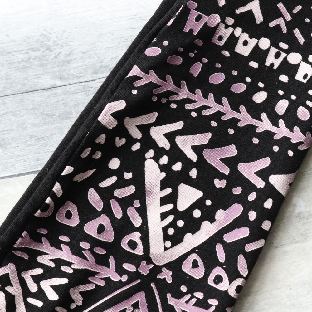 ASOS BLACK PRINTED LEGGINGS - SIZE 2 - Picture 8 of 8